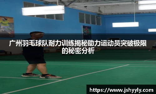 广州羽毛球队耐力训练揭秘助力运动员突破极限的秘密分析