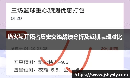 热火与开拓者历史交锋战绩分析及近期表现对比